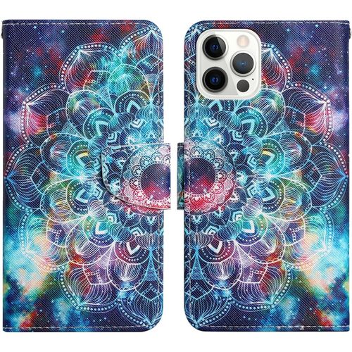 Coque Pour Xiaomi Mi Note 10 / Mi Cc9 Pro/Mi Note 10 Pro, Etui Cuir Pu Housse Rabat Portefeuille Pochette Antichoc Magnétique Protection Fentes Pour Cartes Etui Housse Mandala 1