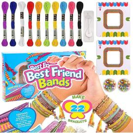 Kit Bracelet Fille, Kit Bracelet, DIY Kit Créatif Enfant, Jouet Fabrication  de Bracelets,Kit Bracelet Bresilien Convient Aux Garçons