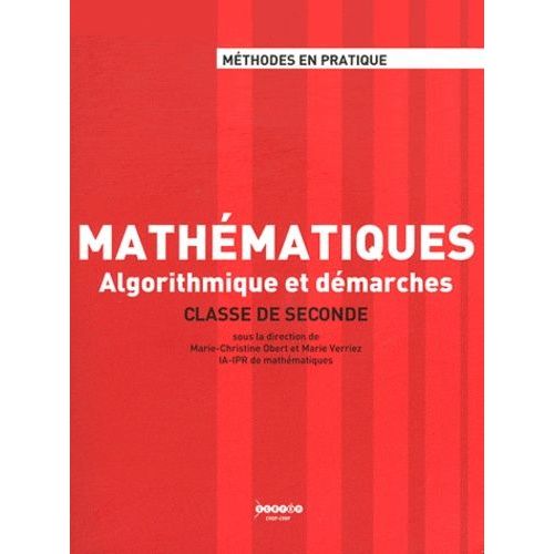Mathématiques 2e - Algorithmique Et Démarches (1 Dvd + 1 Cd Audio)