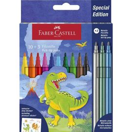 Faber-Castell Feutre Dino, Étui En Carton 10+3
