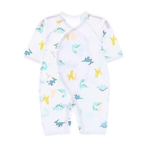 Respirant Motif De Dessin Animé Nouveau-Né Bébé Pyjama Vêtements D¿Été (Motif De Dinosaure 52)