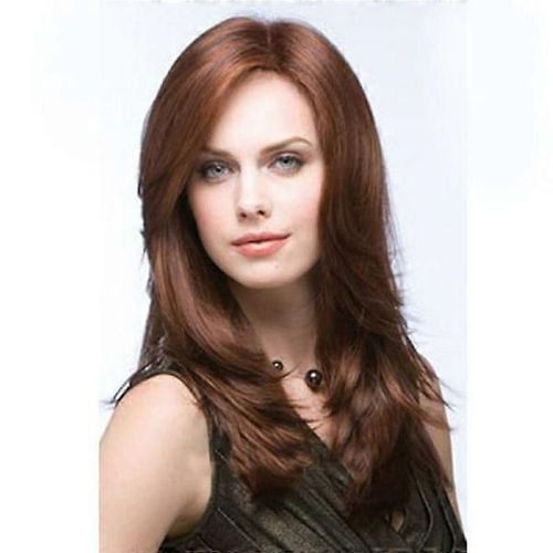 Extension De Cheveux/Perruque - Longue Droite - Rouge Rousse 