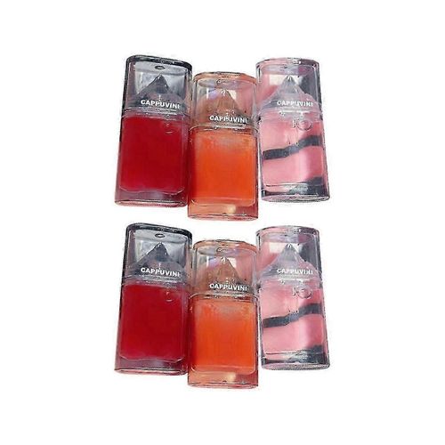 6pcs Lip Gloss Honey Lip Oil Crystal Jelly Lip Glaze Hydratant Transparent Lip Makeup Cosmetics 