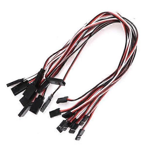 10pcs 30cm Câble D¿Extension De Servo Pour Rc Futaba Jr Mal 10 Pcs