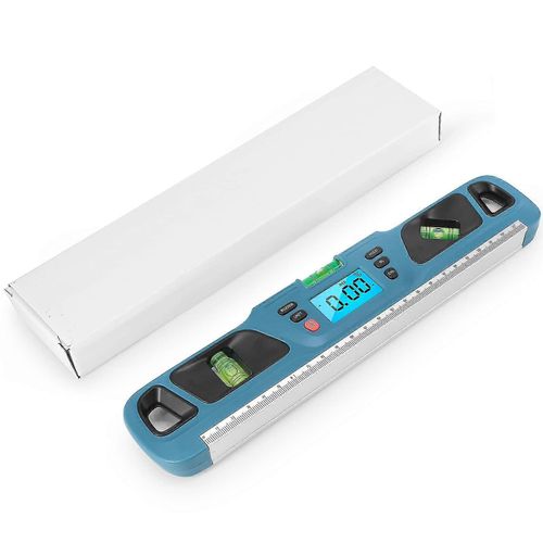 Inclinomètre, Inclinomètre numérique Angle Finder Jauge Niveau à bulle Aimant vertical 360 Gamme avec rétroéclairage bleu