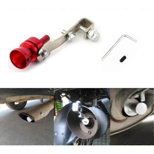 Universal Sound Simulator Car Turbo Sound Whistle Véhicule Tuyau D¿Échappement Silencieux Rouge
