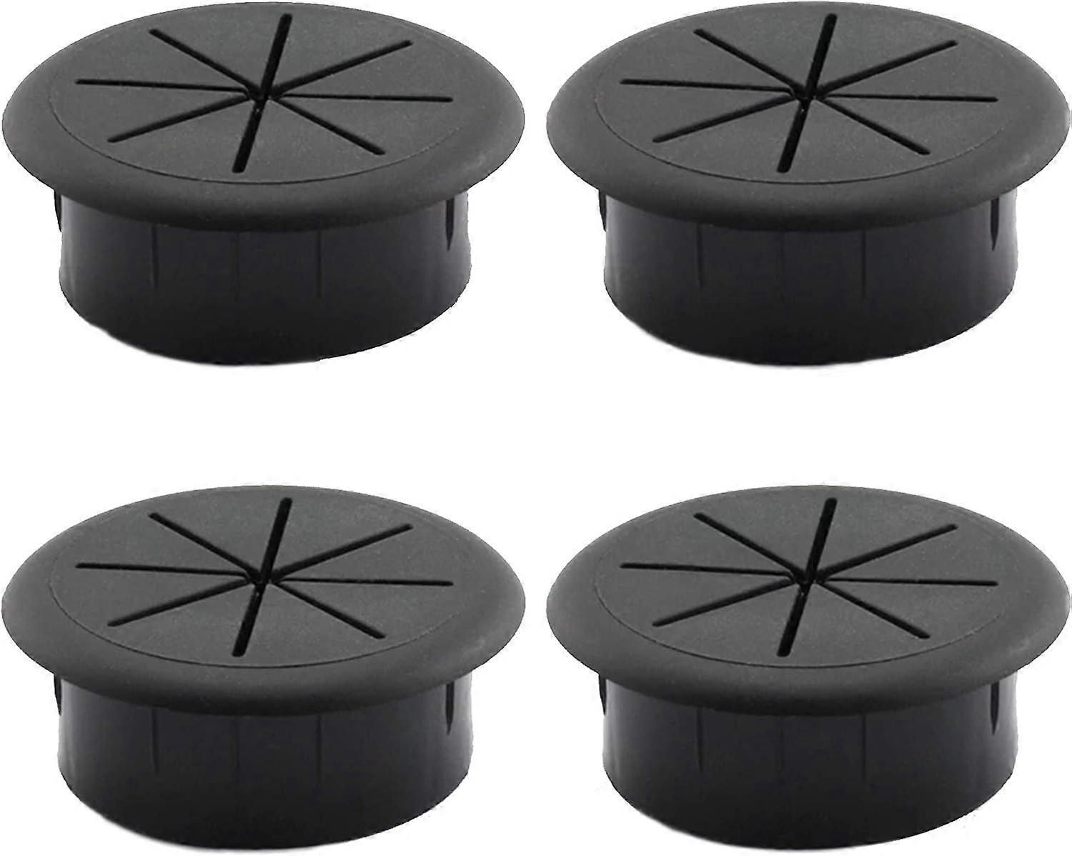4pcs Cable Thread Cover Table Cable Pass-Through Bureau Table Round...