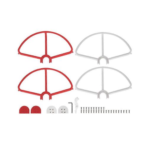 Snap On/Off Protecteurs D¿Hélice 2x Rouge 2x Blanc Compatible Avec Dji Phantom 3/Se Outil De Connexion Rapide Gratuit Convient Également Sur Dji Phantom 3/Se Standard-Générique