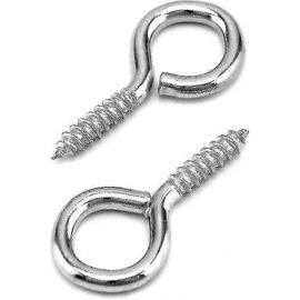 Lot de 60 Piton Visser, 40 x 19 mm, vis à anneau, galvanisées, pour quincaillerie, chaînes de corde à rideaux, articles d¿artisanat.