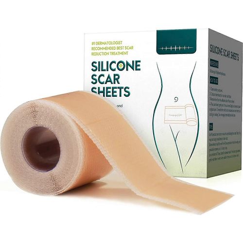 Pansement Cicatriciel En Silicone, Feuilles D¿Élimination Des Cicatrices En Silicone, Professionnel Pour Les Cicatrices Causées Par Césarienne, Chirurgie, Brûlures, Chéloïde, Acné, 4x300cm
