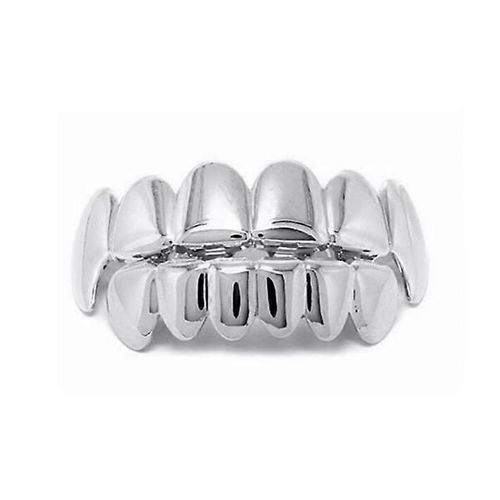 Lot De 2 Dents Grillz Hiphop Silver Bling Gold Teeth A$Ap Argent 