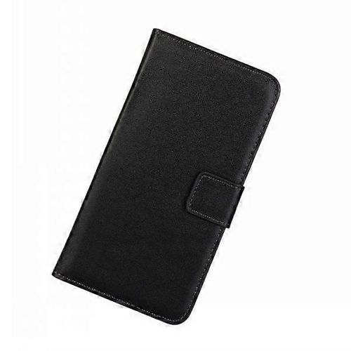 Etui Portefeuille Sony Xperia Xz2, Cuir Véritable Noir