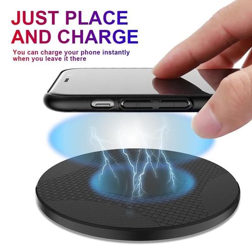 Chargeur Rapide Sans Fil 10w Avec Câble Usb, Pour Elecnubia Red Magic 6s Realme C20 Xiaomi Mi 11 Pro Oppo Black With Cable