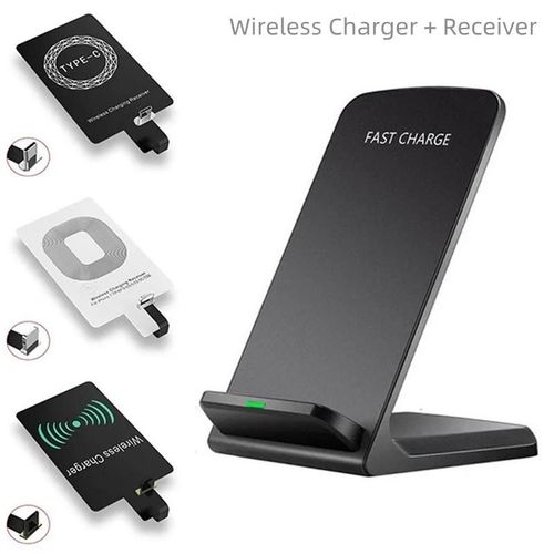 Support De Chargeur Sans Fil 20w, Kit De Bobine De Récepteur Oi Pour Iphone5 5s 6 8 11 12 13 Samsung S21 S20 S10 S9 S8 S6 Station De Charge Xiaomi Iphone Kit