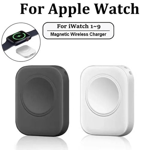 Chargeur Rapide Magnétique Sans Fil Pour Apple Watch Série 9 8 7 6 5 Se Type C Chargeur De Conversion Lightning Pour Iwatch Série 6 5 3 2 1 White Type C Port