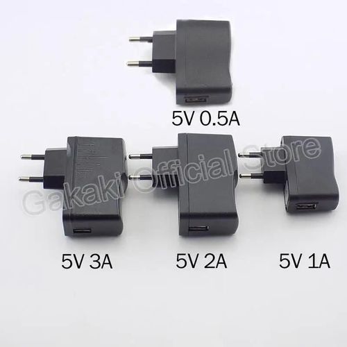 Chargeur Micro Usb Universel Ac À Dc, 5v, 0,5 A, 1a, Alimentation, Adaptateur Secteur, Sortie 100v-240v, Banque D'alimentation Pour Téléphone Eu Plug 5v 0.5a