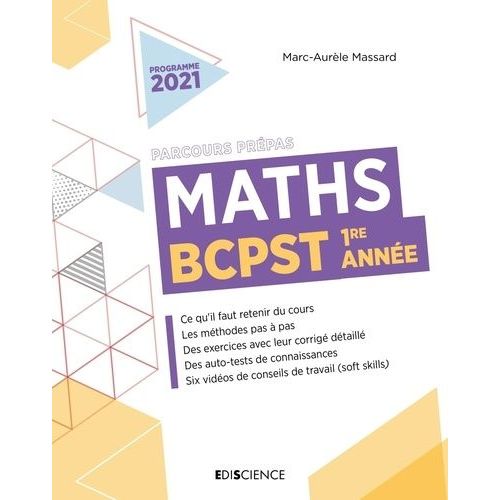 Maths Bcpst 1re Année Parcours Prépas