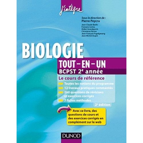 Biologie 2e Année Bcpst Tout-En-Un