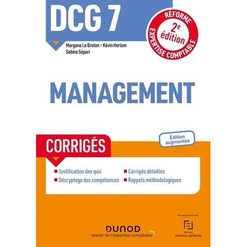 Dcg 7 Management - Corrigés