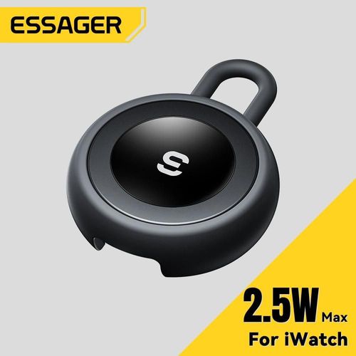 Essager ¿ Chargeur De Montre Magnétique Sans Fil, Pour Apple Watch, Portable, Usb Type C, Rapide, Pour Iwatch Série 9 8 7 6 5 Ultra 2 Se Black Cn