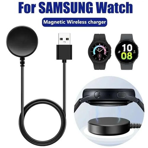 Chargeur Sans Fil Pour Montre Magnétique, Pour Samsung Galaxy Watch 8/7/6/5pro/5/4/3 Active 2, Câble Usb Portable, Station De Charge Rapide Noir