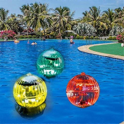 1pcs Lumière De Piscine Flottante Solaire, Étanche Led Couleur Changeante Lampes D¿Étang Solaire Lumières Flottantes D¿Eau