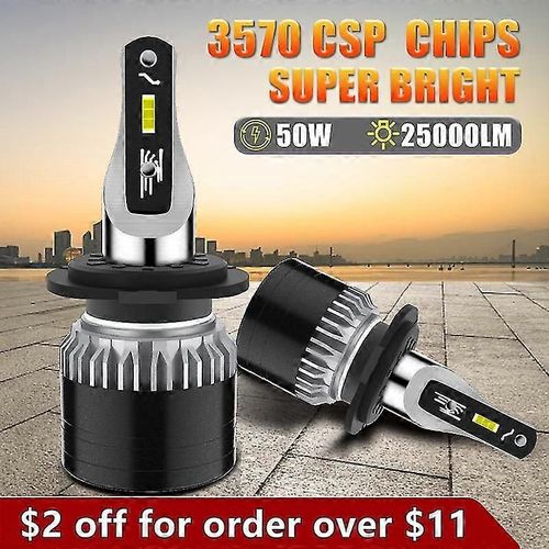 -25000lm 3570 Cspcarshark H1 Led H4 H7 Ampoules Sur Les Voitures 3570 Csp Motocycle 9005 9006 Hb3 Hb4 Phares 50w 25000lm H8 H9 9012 Hir2 Lampes Automatiques