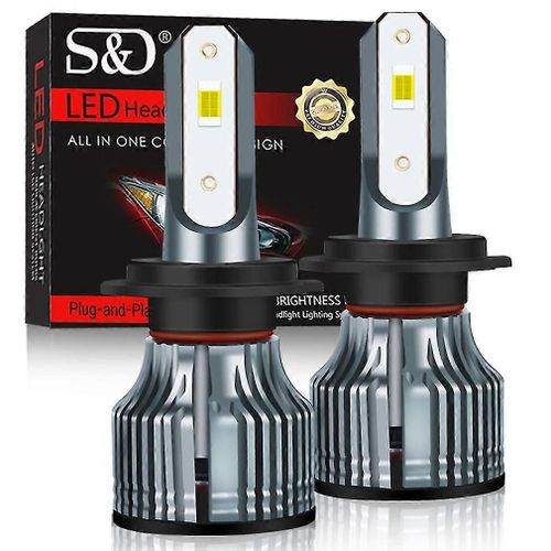 2pcs H7 Led H4 H1 H11 H8 9005 9006 Hb3 Hb4 Lampe 9012 Hir2 Ampoules De Phares Csp 3570 Voiture Auto Fog Light Real 18000lm 12v