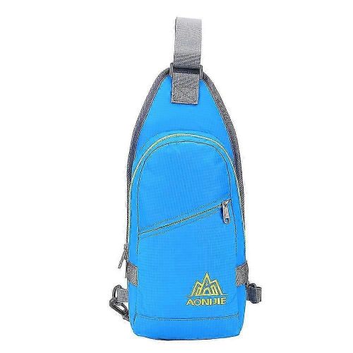 AONIJIE Sports Imperméable en Nylon Simple Épaule Sling Messager Sac Poitrine Croix Pochette (Bleu)