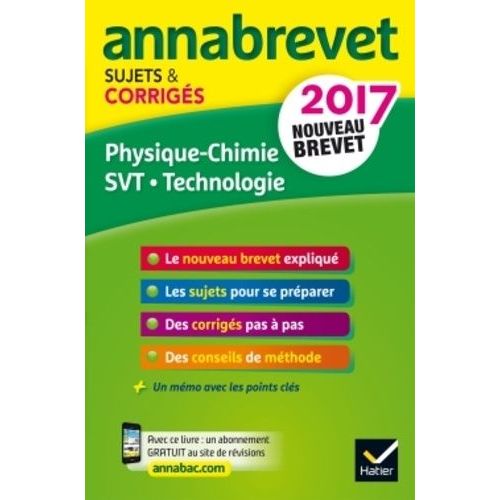 Physique-Chimie, Svt, Technologie - Sujets Et Corrigés