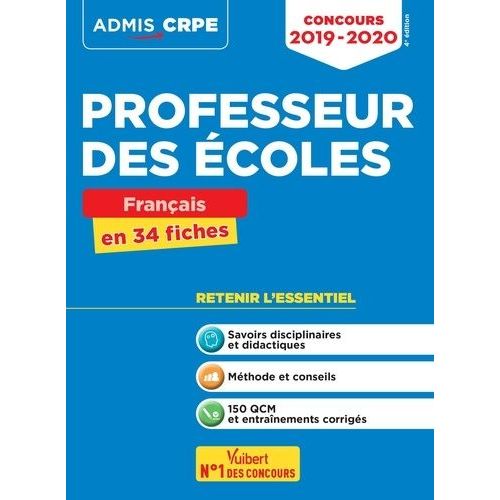 Concours Professeur Des Écoles (Crpe) - Français En 34 Fiches