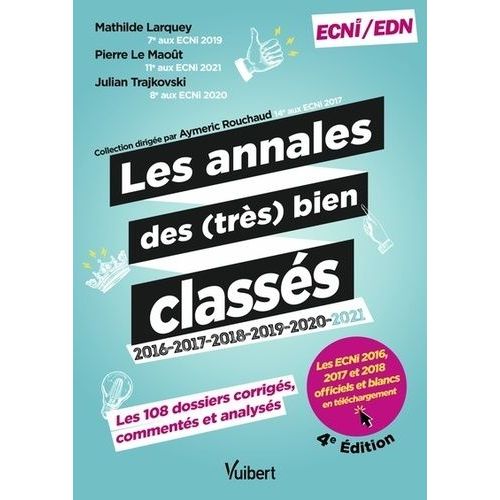 Les Annales Des (Très) Bien Classés 2016-2017-2018-2019-2020 Et 2021