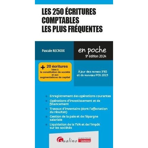 Les 250 Écritures Comptables Les Plus Fréquentes
