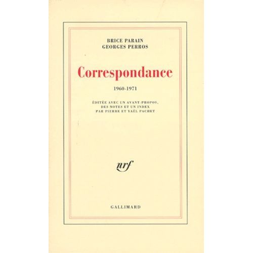 Correspondance - 1960-1971