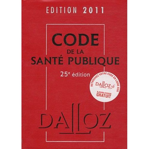 Code De La Santé Publique