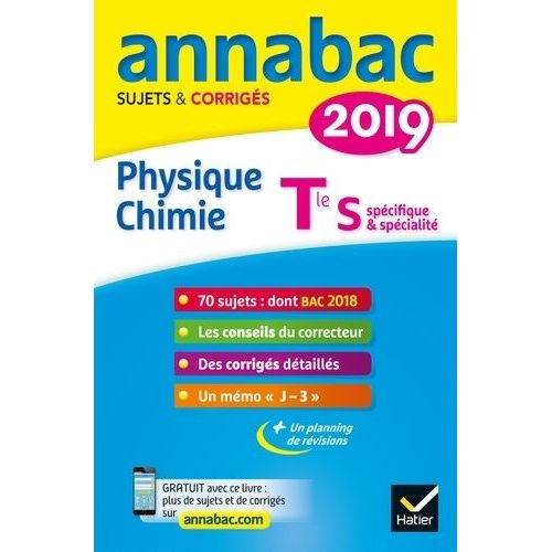 Annabac Physique-Chimie Tle S - Sujets Et Corrigés