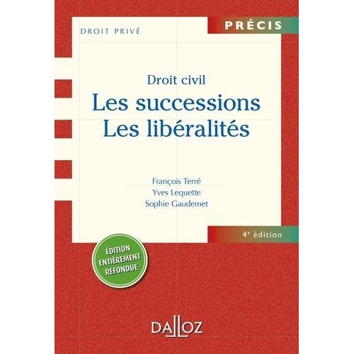 Droit Civil : Les Successions, Les Libéralités