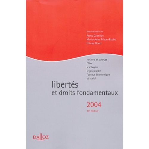 Libertés Et Droits Fondamentaux