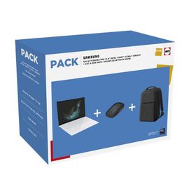 Samsung Pack Galaxy Book2 Pro NP950XGK 15,6' Full HD Intel® Core Ultra 7 16 Go RAM 512 Go SSD Argent + Sac à dos Noir + Souris sans fil Bluetooth Noir