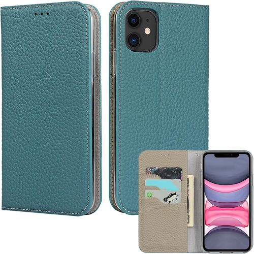 Gothicana By Empetui Coque Pour Iphone 13 [Housse En Cuir Véritable] [Rfid Blocage] [Emplacement Pour Carte] [Béquille], Etui À Rabat Etui Pochette Portefeuille Pour Iphone 13-Orange
