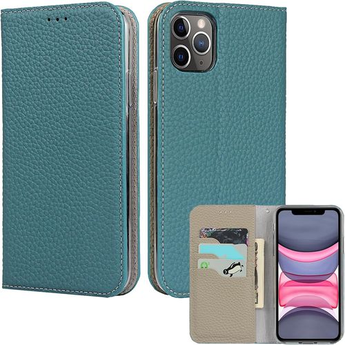 Gothicana By Empetui Coque Pour Iphone 13 [Housse En Cuir Véritable] [Rfid Blocage] [Emplacement Pour Carte] [Béquille], Etui À Rabat Etui Pochette Portefeuille Pour Iphone 13-Orange