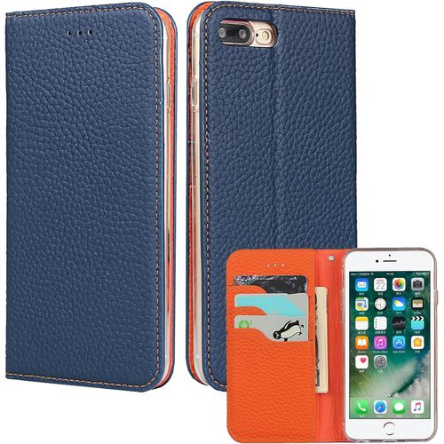 Gothicana By Empetui Coque Pour Iphone 13 [Housse En Cuir Véritable] [Rfid Blocage] [Emplacement Pour Carte] [Béquille], Etui À Rabat Etui Pochette Portefeuille Pour Iphone 13-Orange