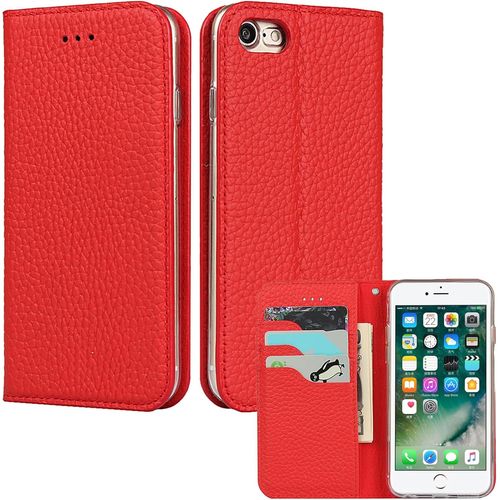 Gothicana By Empetui Coque Pour Iphone 13 [Housse En Cuir Véritable] [Rfid Blocage] [Emplacement Pour Carte] [Béquille], Etui À Rabat Etui Pochette Portefeuille Pour Iphone 13-Orange