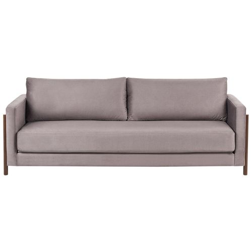 Canapé-Lit En Tissu Taupe Orsa
