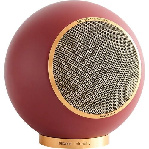 Enceinte bibliothèque Elipson Planet L Performance Bordeau mat Gold