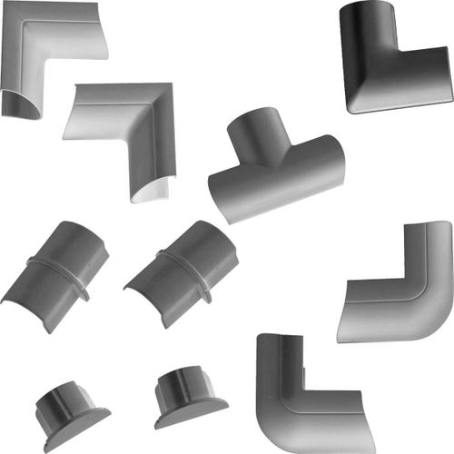 Cache câble D-Line Pack de connecteurs multiples pour Trunk 30/15 Silver
