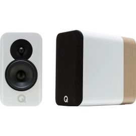 Enceinte bibliothèque Q Acoustics Concept 300 Blanc & Chêne