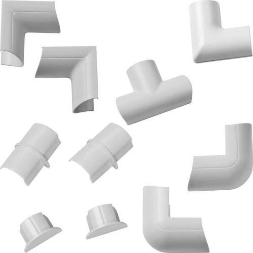 Cache câble D-Line Pack de connecteurs multiples pour Trunk 30/15 Blanc
