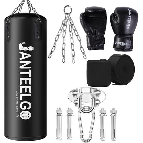 Sac De Frappe Suspendu Et Sac De Frappe Adulte Non Remplir 100 Cm Pu Matériel Avec Chaîne De Montage Et Crochet De Plafond Hommes Femmes Adolescents Enfant Mma Kickboxing Muay Thai[Yun4140576]