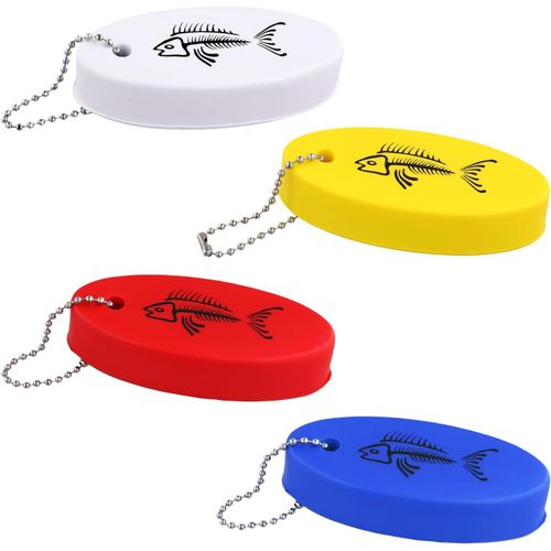 4pcs Bateau Porte-Clés Flottantes, Porte-Clés Flottant De Bateau Tube De Sauvetage Pêche Surf Voile Accessoires De Sports Nautiques En Plein Air Porte-Clés Flottant (4 Couleurs)[Yun4140778]